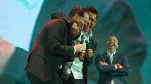 Christian Martinoli y Jorge Campos