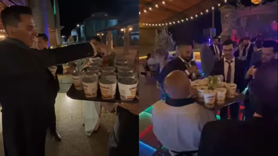 Novios dan sopas Maruchan en su boda y se hacen virales