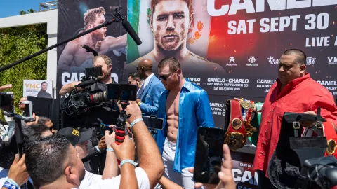 Canelo Charlo conferencia de prensa box los angeles