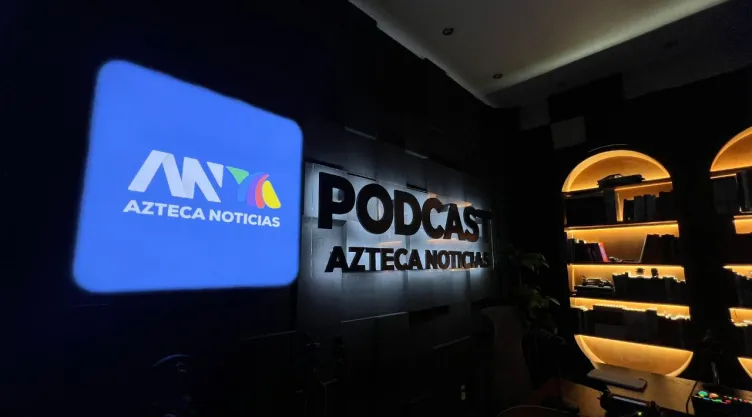 Una de las cabinas de Azteca Noticias Podcast en las instalaciones de TV Azteca