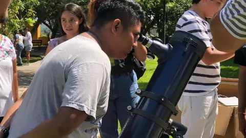 VIDEO Así se ve el Eclipse solar desde ciudad Caucel