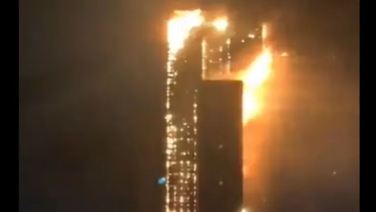 Incendio de edificio en Corea del Sur