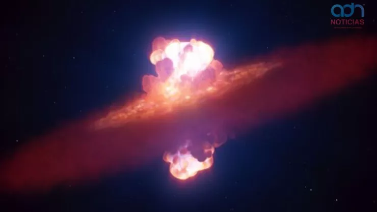 Captan muerte de una estrella en el espacio