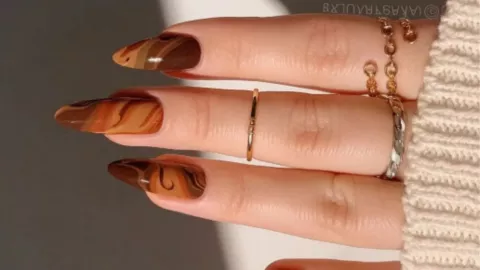 diseños de uñas terracota