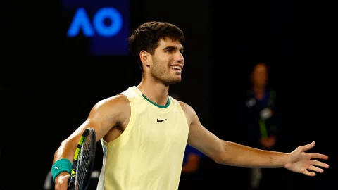 Carlos Alcaraz en el Abierto de Australia