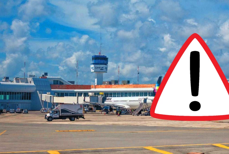 ¡ATENCIÓN!_ Aeropuerto de Cancún registra vuelos afectados por mal clima en EU HOY 24 de enero de 2026.webp