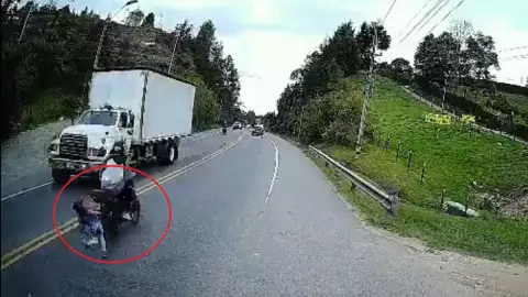 Niña atropellada Colombia.