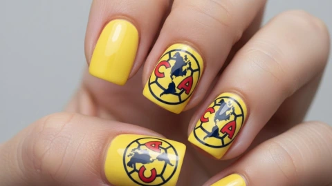 7 diseños de uñas inspiradas en el Club América que pueden ir en cualquier forma: se ven lindas en cortas o largas