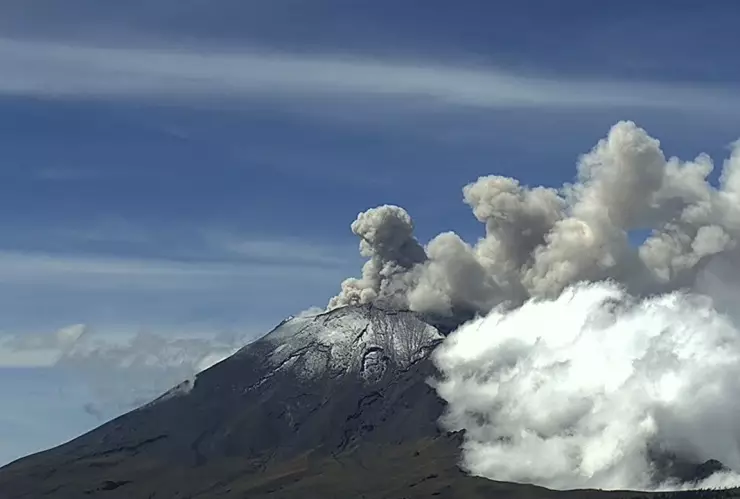 volcán Popocatépetl hoy 15 de agosto de 2024