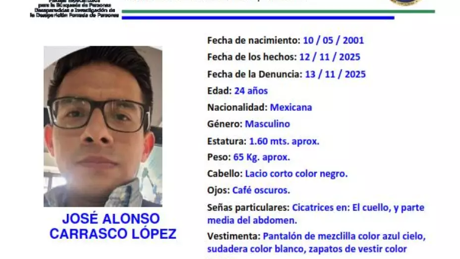 José Alonso desaparecido Tabasco