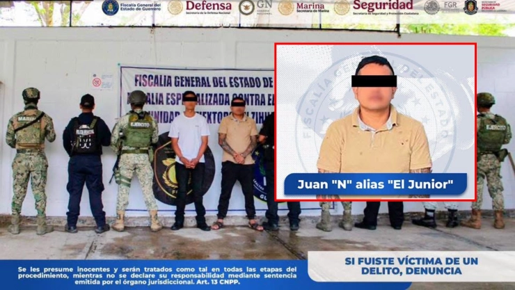 Juan “N”, alias “El Junior”, de Los Viagras, fue detenido por extorisón.