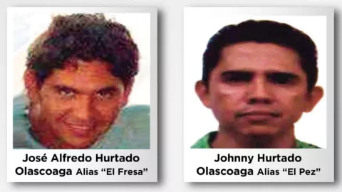 José Alfredo Hurtado Olascoaga, “El Fresa” y Johnny Hurtado Olascoaga, “El Pez”.