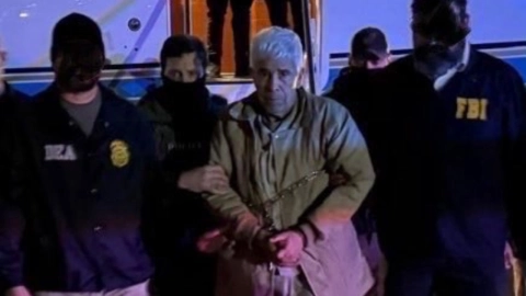 Imágenes de la llegada de Caro Quintero a Nueva York tras su extradición