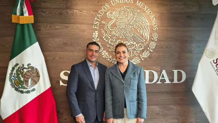 Maru campos y harfuch en reunión