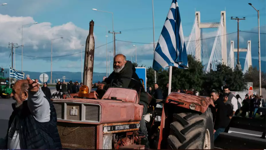Agricultores protestan en Grecia por acuerdo UE-Mercosur.