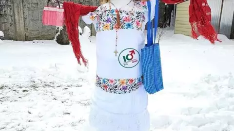 Yucatecos crean mestiza de nieve en EU