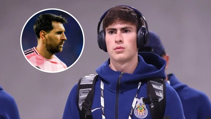 Armando González y Lionel Messi