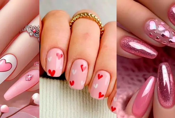 Diseños bonitos de uñas para el 14 de Febrero según Pinterest