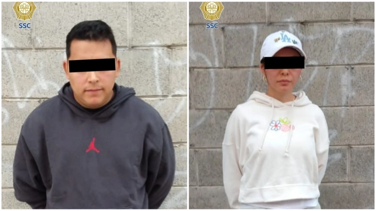 Hombre y mujer fueron detenidos por supuesta relación con asalto en casa en Metepec.