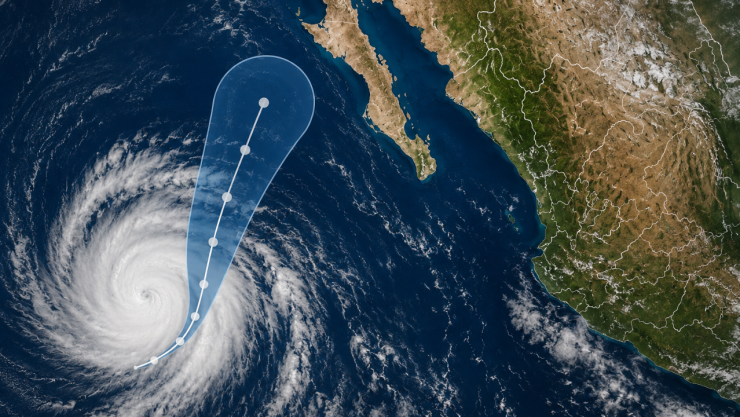 Se forma la tormenta tropical “Hernan” en el Pacífico: Ubicación, trayectoria y si afectará a México
