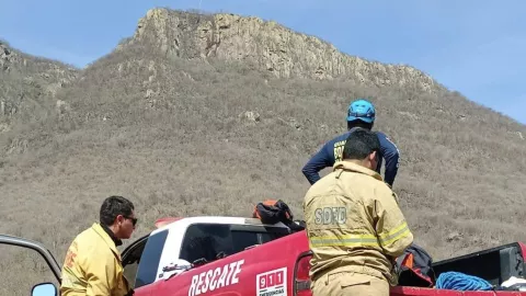 Recate de una mujer que cayó del Cerro Carricitos, Guamúchil