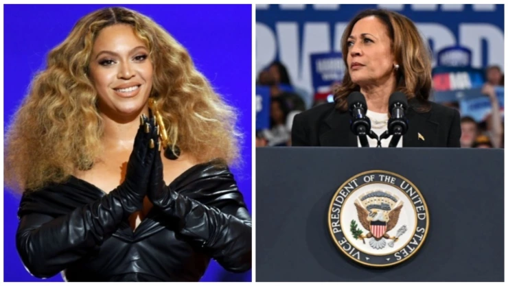 Beyoncé en mitin de Kamala Harris en Texas