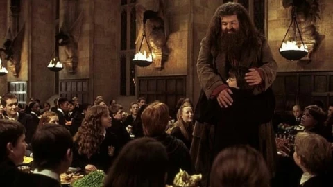 elenco de harry potter reacciona a Muerte de Hagrid