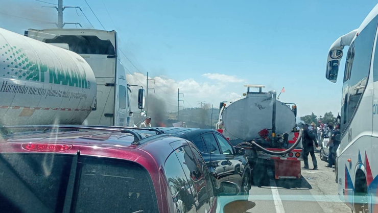 cierre de la autopista México-Puebla Temaxcalac