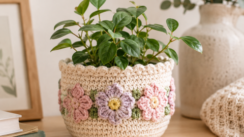 Funda con patrón de flores