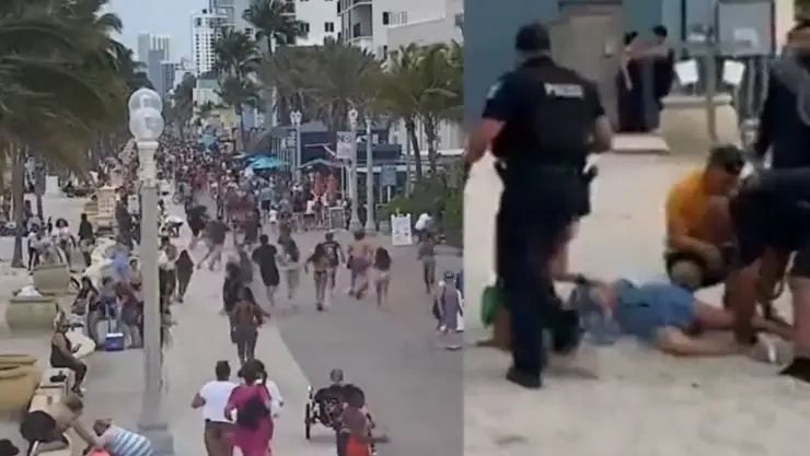 VIDEO: Así inició tiroteo en Hollywood Beach; hay varias víctimas