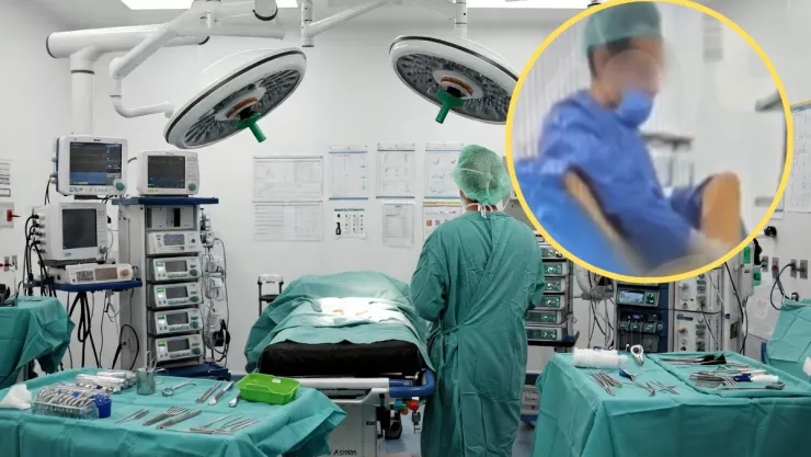 Cirujano con paciente