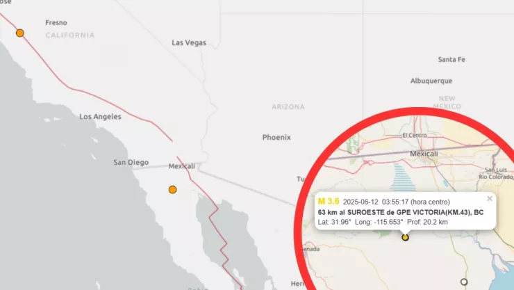 Tres microsismos reactivan vigilancia sobre la Falla de San Andrés en Baja California y California
