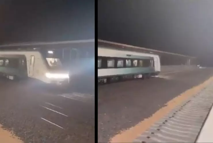 Así se vio la primera prueba del Tren Maya en el Tramo 4