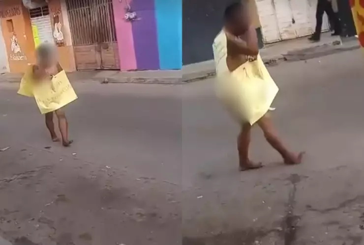 ladrones caminan desnudos en Cintalapa, Chiapas