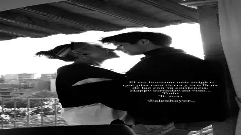 La tierna felicitación de Danna Paola a Alex Hoyer por su cumpleaños