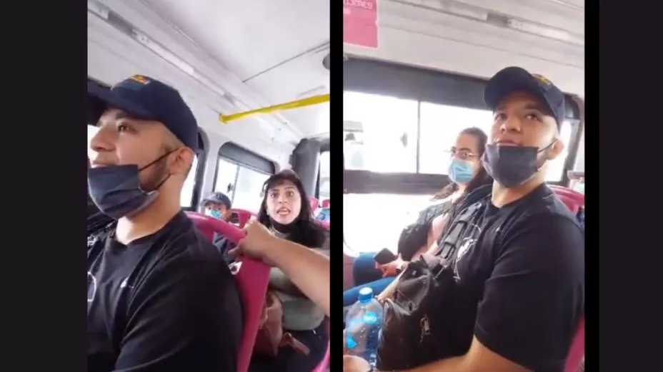 Hombre en metrobus