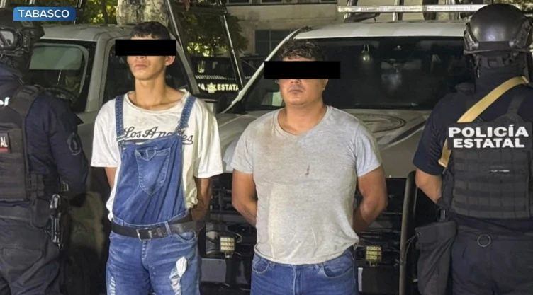 Detienen a dos hombres en Tabasco por presunta relación con videos de canibalismo difundidos en redes