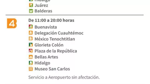 Las Líneas 1, 3, 4 y 7 del Metrobús CDMX realizaron modificaciones en su servicio debido a la Marcha LGBT 2023.