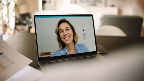 Aplicación para videollamadas con muertos