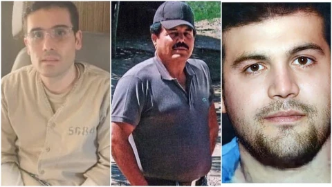 Ovidio Guzmán, “Mayo” Zambada y Joaquín Guzmán López.