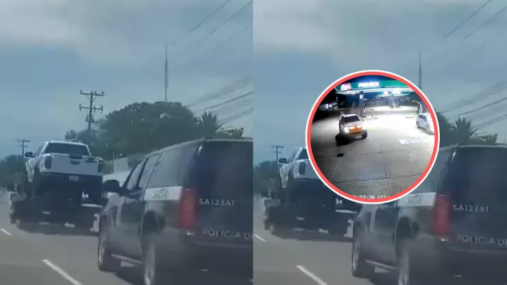 FGE traslada camioneta donde viajaba Héctor Melesio Cuén Ojeda enviada a la FGR. .jpg