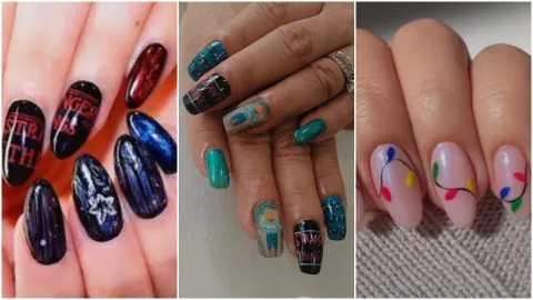 Checa estos modelos de u&ntilde;as de Stranger Things