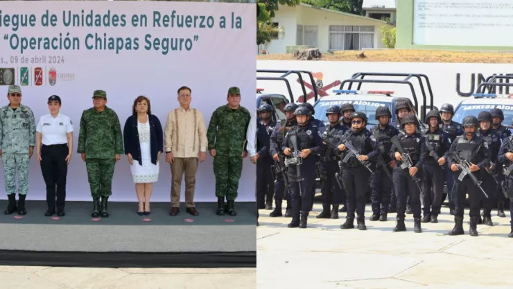 Despliegan más de mil elementos de Seguridad en Chiapas