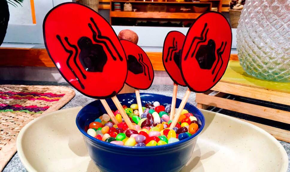 Receta Paletas Spiderman