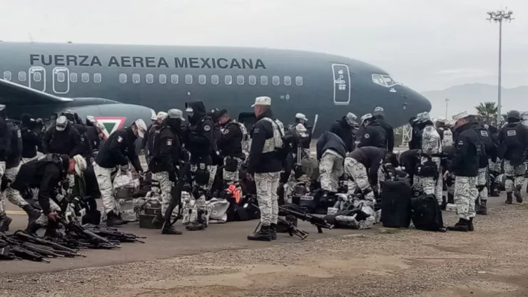 Guardia Nacional en Tijuana Llega un primer grupo con 130 elementos