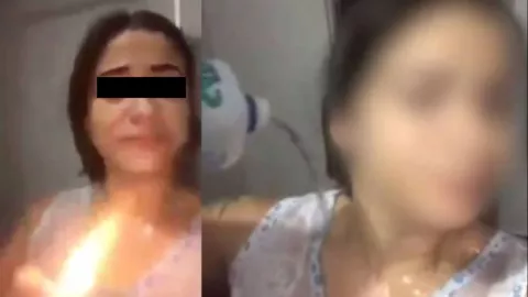 Mujer se prende fuego para pedir que la perdonen por infiel