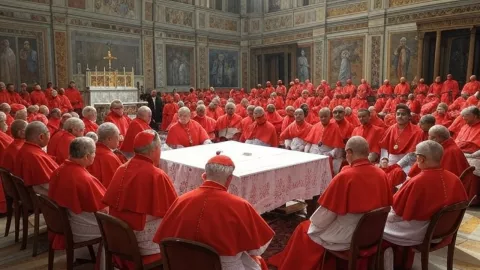 Cónclave para elegir al nuevo Papa.