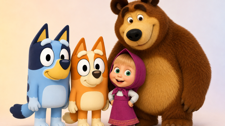 4 capítulos de Bluey y Masha y El Oso para enseñar a tus hijos sobre la honestidad