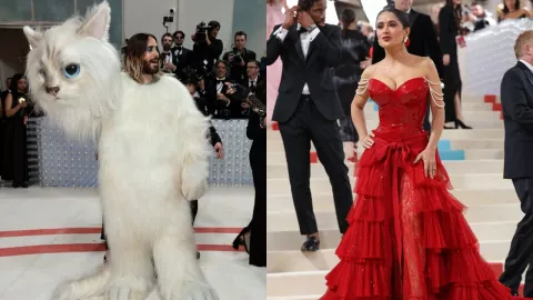 Met Gala 2023: Jared Leto, Salma Hayek y Bad Bunny entre los mejores looks en Nueva York