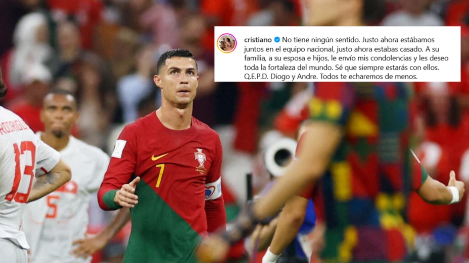 Cristiano Ronaldo y su mensaje para Diogo Jota tras su muerte